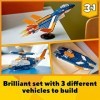 LEGO Creator 3in1 Supersonic-Jet 31126 Building Kit. Build a Jet Plane and Rebuild It into a Helicopter or a Speed Boat Toy. 