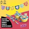 LEGO 41806 Dots Le Kit de Fête Ultime, Jeux Anniversaire, Cadeau pour Sachets de Fête, avec Cupcakes, Jouets Bracelets et Gui