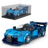 Mould King 27001 Technique Speed Champions Voiture de sport avec vitrine en acrylique Bugatti Vision GT Voiture de course Kit