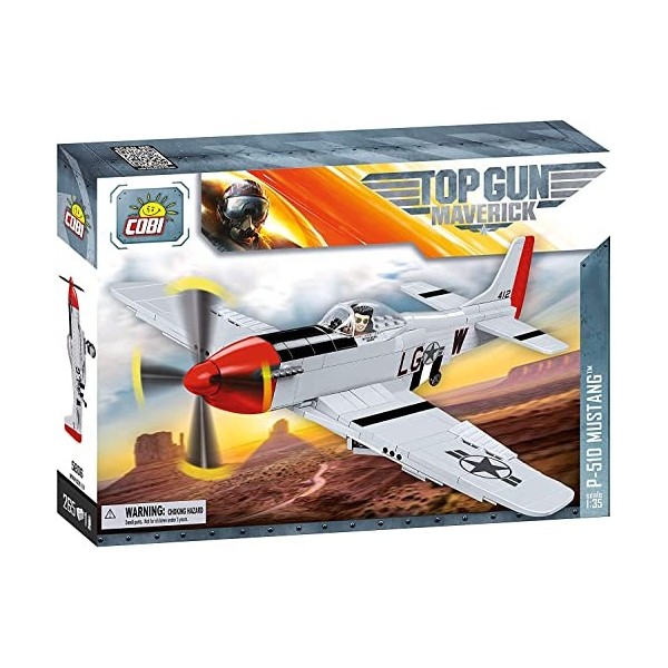 COBI-P-51D Mustang Top Gun Building Set, 2200.05806, Multicolore