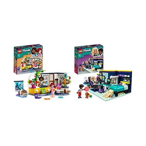 LEGO Friends La Chambre d’Aliya,Jouet pour Filles et Garçons avec Figurine Paisley, Aira Le Chiot,Enfants 6 Ans Friends La Ch