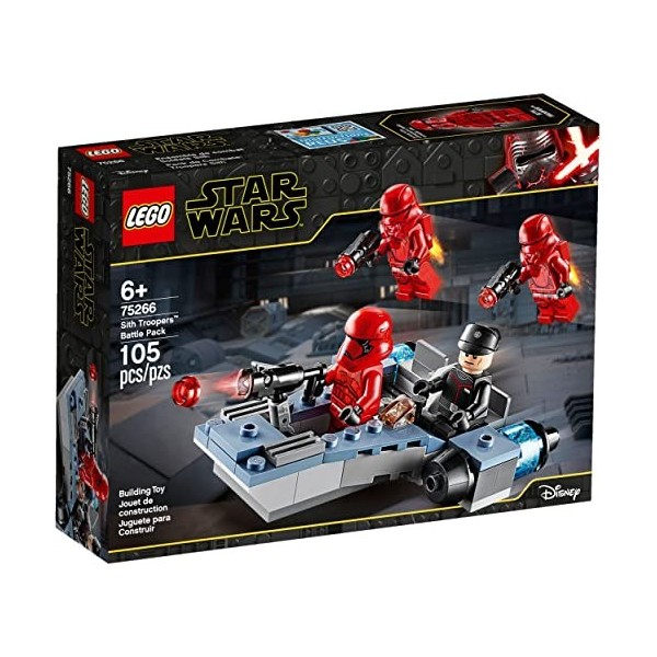 LEGO 75266 Star Wars Coffret de Bataille Sith Troopers, avec Battle Speeder de Collection L’Ascension de Skywalker