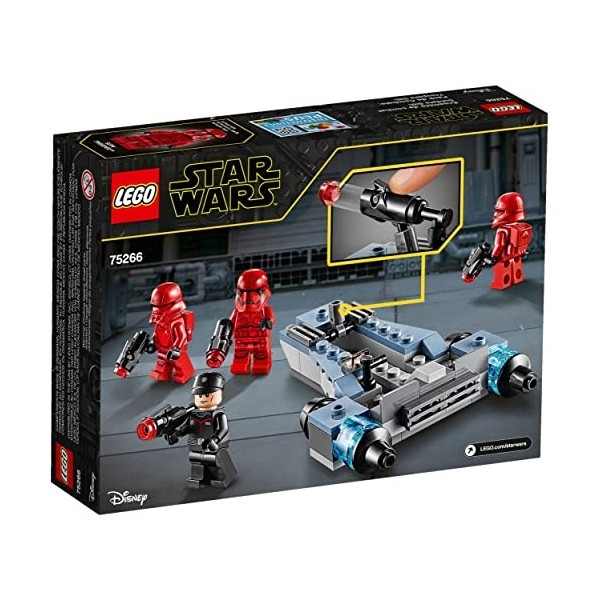 LEGO 75266 Star Wars Coffret de Bataille Sith Troopers, avec Battle Speeder de Collection L’Ascension de Skywalker