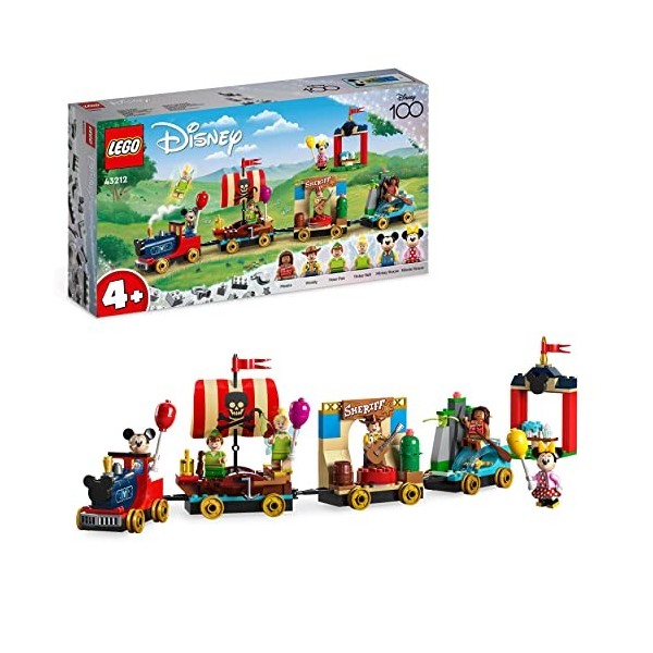 LEGO 43212 Disney Le Train en Fête Disney, Jouet Enfants 4 Ans avec