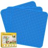 ANDIMEI Plaques Base Duplo 38X38 - Lot de 3 Grande Planche Base Duplo Baseplate Compatible avec Toutes Marques, Socle de Base