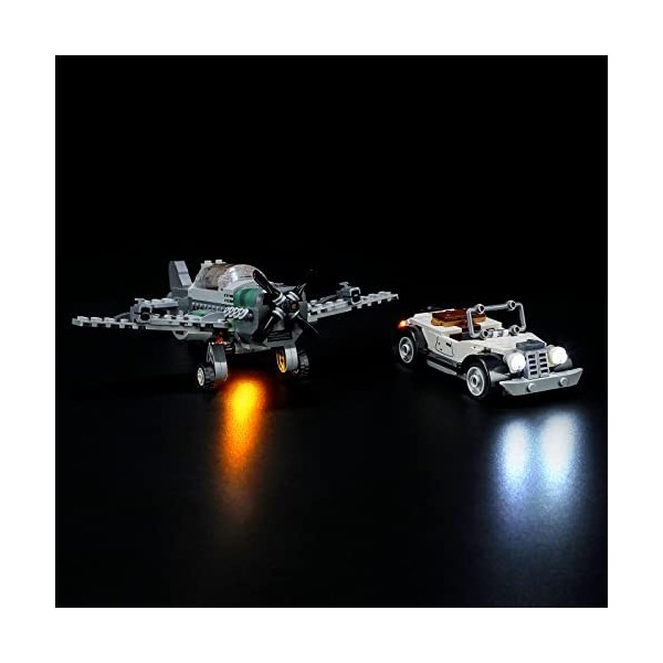 LIGHTAILING Lampe pour Lego 77012 Fighter-Plane Chase - Kit déclairage LED compatible avec le modèle Lego Building Blocks - 