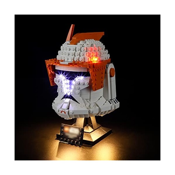 LIGHTAILING Lampe pour casque Lego- 75350 Clone Commander-Cody - Kit déclairage LED compatible avec le modèle Lego Building 