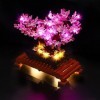 YEABRICKS LED Lumière pour Lego-10281 Creator Expert Bonsai Tree Pink Modèle de blocs de construction ensemble Lego non inc