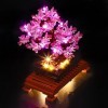 YEABRICKS LED Lumière pour Lego-10281 Creator Expert Bonsai Tree Pink Modèle de blocs de construction ensemble Lego non inc