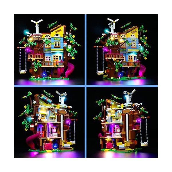 Kit déclairage LED pour Lego La Cabane de lAmitié dans l’Arbre Modèles Non Inclus , LED Lumière pour Lego 41703 Friends Fr