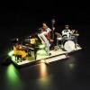 YEABRICKS LED Lumière pour Lego-21334 Ideas Jazz Quartet Modèle de Blocs de Construction Ensemble Lego Non Inclus 