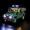 YEABRICKS LED Lumière pour Lego-10317 Icons Land Rover Classic Defender 90 Modèle de Blocs de Construction Ensemble Lego Non