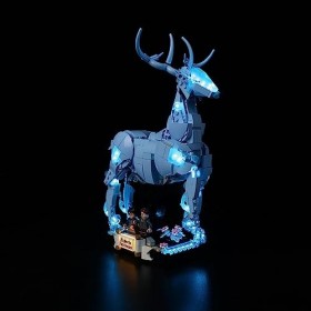 Kyglaring Kit déclairage LED sans modèle – Compatible avec Lego 76414 Harry Potter Expecto Patronum 2 en 1 Cerf et Loup – 