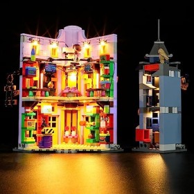 YEABRICKS LED Lumière pour Lego-76422 Harry Potter Le Chemin de Traverse&nbsp;: Weasley, Farces pour sorciers facétieux Modèle de 