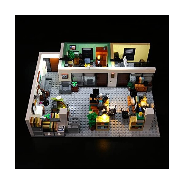 LocoLee Kit déclairage à LED pour Lego Ideas The Office 21336 Modèles Non Inclus , Lumière Compatible with Lego 21336 Blocs