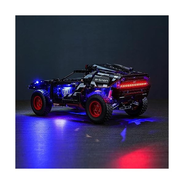 Kit déclairage LED pour Lego 42160 Audi RS Q e-tron Pas Un modèle Lego , Kit déclairage décoratif Compatible avec Lego Aud