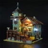 GEAMENT Jeu De Lumières pour Ancien Magasin des pêcheurs Old Fishing Store - Kit Déclairage LED Compatible avec Lego Ideas