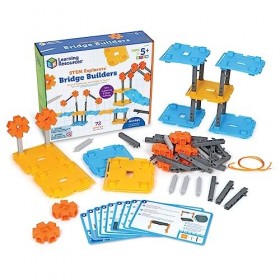 Learning Resources Constructeurs de ponts Explorers, 72 pièces, à partir de 5 Ans, Jeux de Construction, Kits, projets STEM p