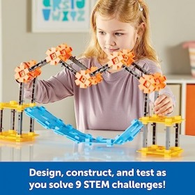 Learning Resources Constructeurs de ponts Explorers, 72&nbsp;pièces, à partir de 5&nbsp;Ans, Jeux de Construction, Kits, projets STEM p