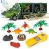 Victse Dinosaure Jouet Camion Transporteur, Dinosaure Figurine et Voitures Jouet Garcon, Dinosaure Jeu Voiture Dinosaure Cade