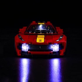 Kit déclairage LED pour Lego Ferrari 812, ensemble déclairage LED pour Lego Speed Champions Ferrari 812 Competizione 76914 