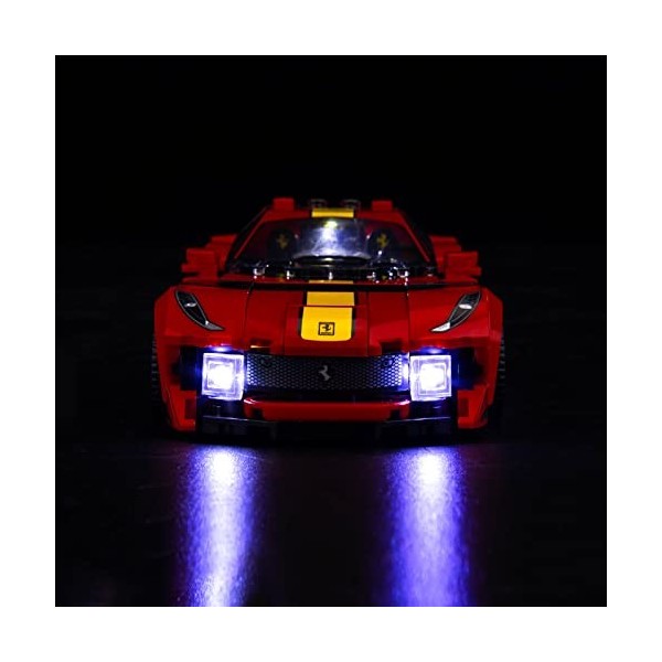 Kit déclairage LED pour Lego Ferrari 812, ensemble déclairage LED pour Lego Speed Champions Ferrari 812 Competizione 76914 