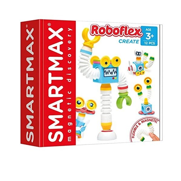 SmartMax - RoboFlex - Crée ton Robot en suivant les modèles du livret ou en créant tes propres modèles - Jouet de Constructio