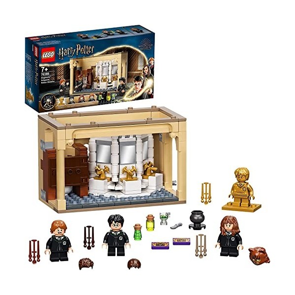 Lego Harry Potter Poudlard Kit de Tran Multijus pour 20e anniversaire avec Harry comme mini figurine dorée 76386 + château 