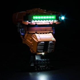 Kit déclairage LED pour Lego Princess Leia, kit déclairage LED pour casque Lego 75351 Star Wars Princesse Leia Boushh – Mod