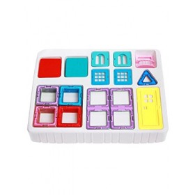 MAGNIKON Lot de 35 blocs de construction magnétiques pour maison de poupée, taille standard, blocs de construction, boîtes ma