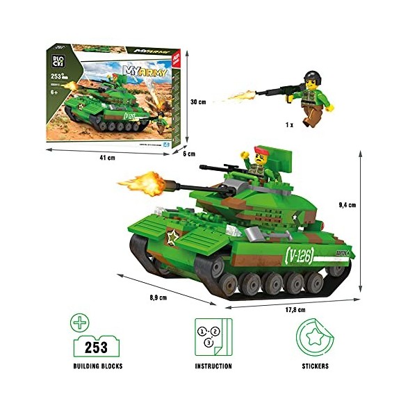 Blocki KB0915 My Army - VÄĹhicule Militaire de Combat pour Enfants ÄÂ partir de 6 Ans