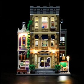 GEAMENT Jeu De Lumières Compatible avec Lego Le Commissariat de Police Police Station - Kit Déclairage LED pour Creator 10