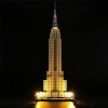 GEAMENT Jeu De Lumières pour lempire State Building - Kit Déclairage LED Compatible avec Lego Architecture 21046 Jeu Lego 