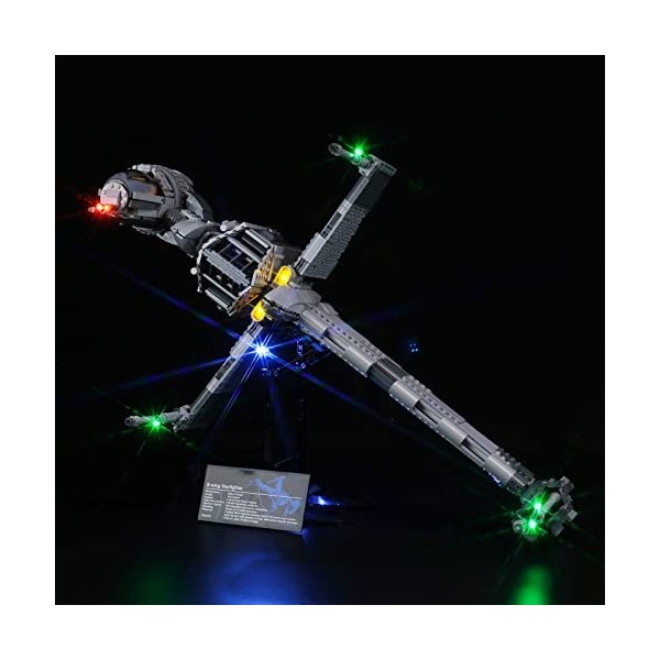 GEAMENT Jeu De Lumières Compatible avec Lego B-Wing Starfighter - Kit Déclairage LED pour Star Wars 10227 Jeu Lego Non Incl