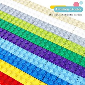 Lot de 399 Briques de Construction Classiques de différentes Formes et Profondeurs, Briques de Construction pour Enfants avec