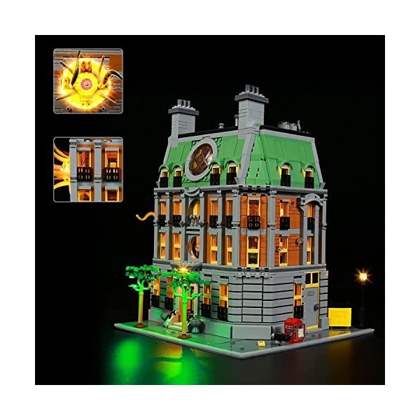 Jeu de lumières LED pour Lego 76218 Marvel Sanctum Sanctorum Ensemble de Construction avec Doctor Strange Kit déclairage Leg