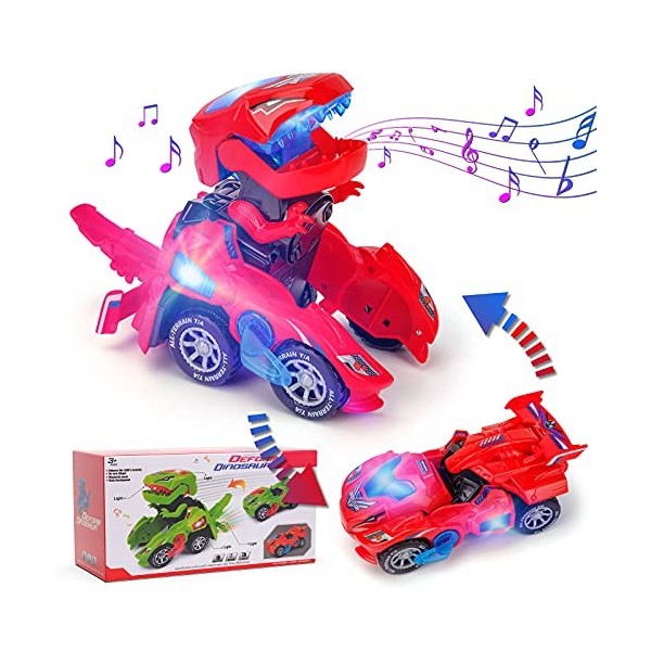 Voiture Enfant 5 6 7 Ans Dinosaure Jouets Garçon 4-6 Ans Cadeau Transformers Cars Jouet Bebe 3-8 Ans Dinausore Créatures Préh