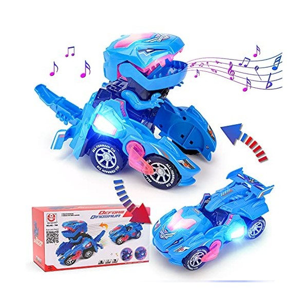 Voiture Enfant 5 6 7 Ans Dinosaure Jouets Garçon 4-6 Ans Cadeau Transformers Cars Jouet Bebe 3-8 Ans Dinausore Créatures Préh