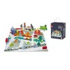 Janod - Kubix - 40 Blocs + Puzzle Lettres et Chiffres 36 Pièces - Jeu de Construction Blocs en Bois Massif + Puzzle Tapis de 