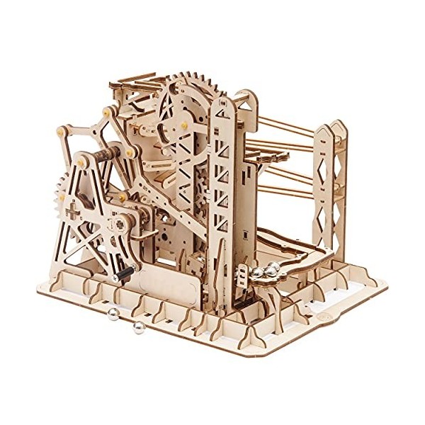 Robotime Puzzle Bois Montagne Russe 3D Construction Circuit a Bille en Bois Maquette Bois 3D