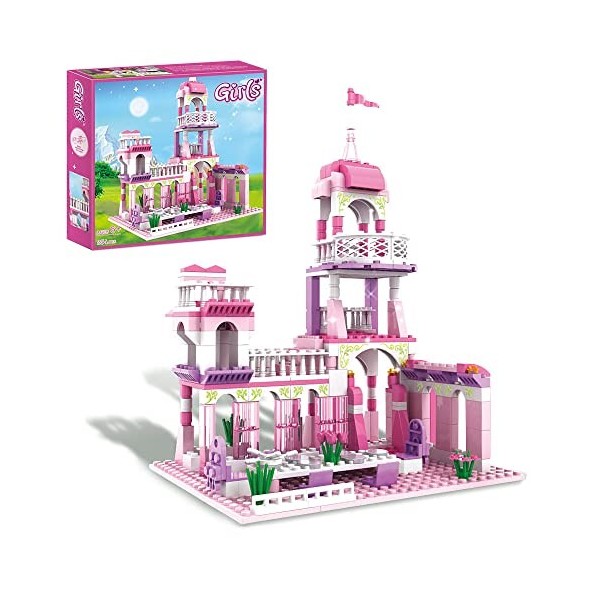 COGO Château Princesse, Jeux de Construction, Cadeaux pour Enfants, Filles et Garçons 6 à 12 Ans, 254 Pièces, Éducatifs