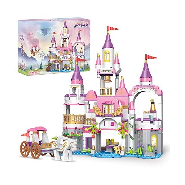 COGO Château Princesse, Jeux de Construction, Cadeaux pour Enfants, Filles et Garçons 6 à 12 Ans, 254 Pièces, Éducatifs