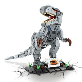 Wothfav Juguete de Construcción de Dinosaurio, 939 Piezas Bloques de Dinosaurios, Figuras T-Rex Bloques, Sistema de Construcc