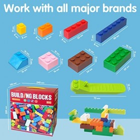 1300 pièces Briques de Construction, Blocs de construction,Briques de Construction Compatibles avec Toutes les Grandes Marque