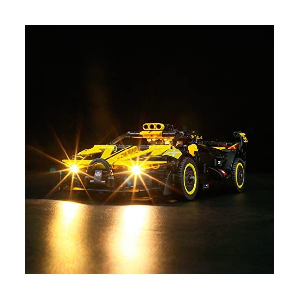 BRIKSMAX Kit d’éclairage à LED pour Lego Technic Le Bolide Bugatti - Compatible with Lego 42151 Blocs de Construction Modèle-