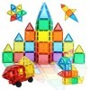 Condis Jeux de Aimantés Construction Magnetiques Enfants 60 PCS, Jouet pour Fille Garcon Enfants 3 4 5 6 7 Ans Petits Cadeaux