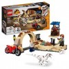 LEGO 76945 Jurassic World La Poursuite en Moto de l’Atrociraptor, Jouet de Dinosaures, 2 Bébés Dinos et Minifigurines de Gard