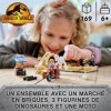 LEGO 76945 Jurassic World La Poursuite en Moto de l’Atrociraptor, Jouet de Dinosaures, 2 Bébés Dinos et Minifigurines de Gard