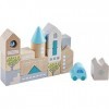 HABA 305531 Bad Rodach Wooden Building Blocks, 18 pcs. for Ages 18 Months and Up Made in Germany 