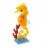 nanoblock - Seahorse [Sea Friends], kit de construction de la collection Nanoblock